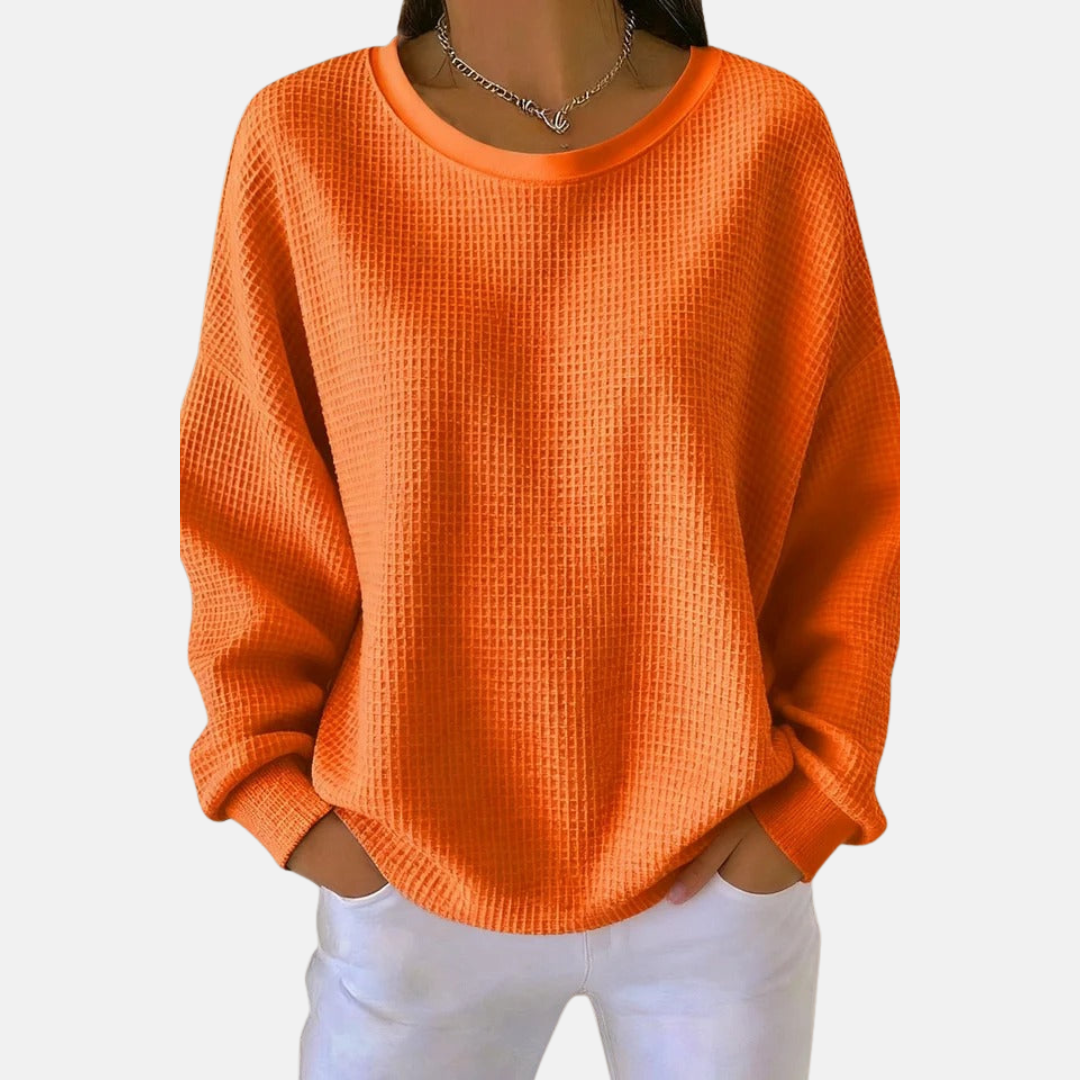 Anneli™ – Mjuk Vardagsvänlig Vaffelstickad Tröja | 1+1 Gratis