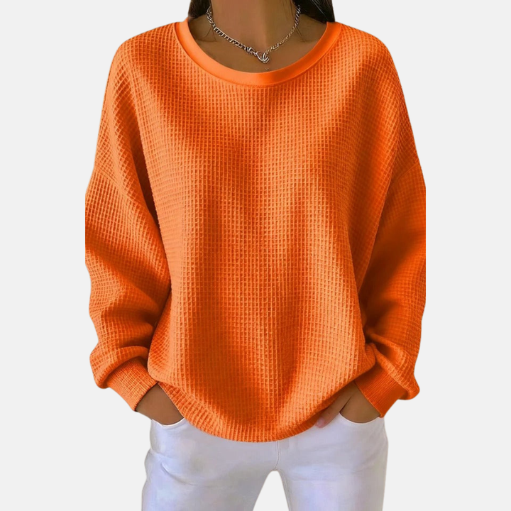 Anneli™ – Mjuk Vardagsvänlig Vaffelstickad Tröja | 1+1 Gratis