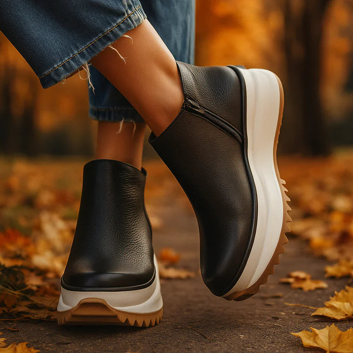 Alora™ - Dam Trendiga Sneakers | Komfortabel Hög Sula