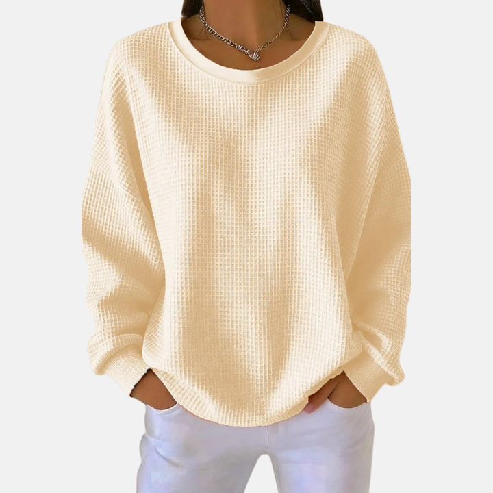 Anneli™ – Mjuk Vardagsvänlig Vaffelstickad Tröja | 1+1 Gratis