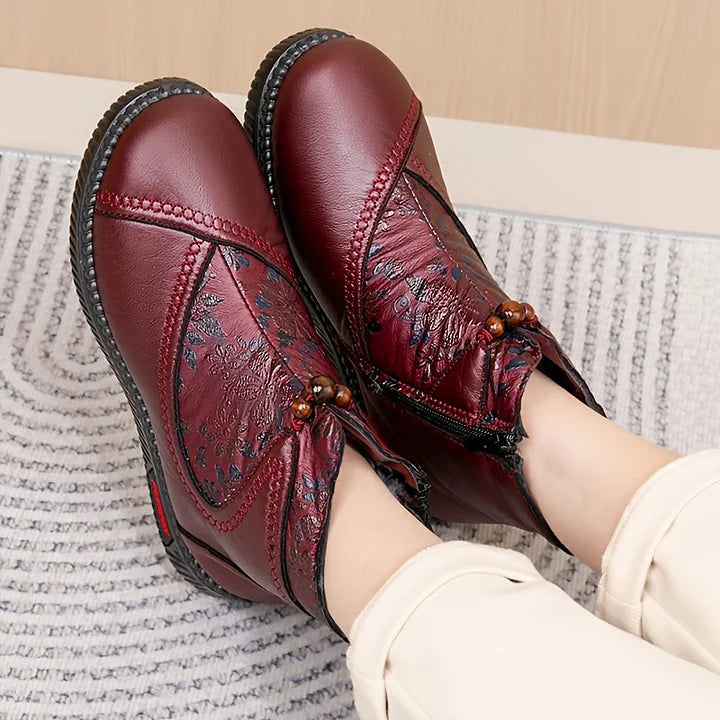 Bianca™ - Vintageblommiga ankelskor