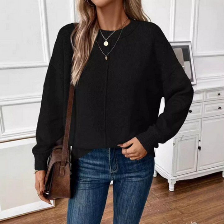 Luvelle™ - Mjuk Stickad Tröja med Avslappnad Elegans
