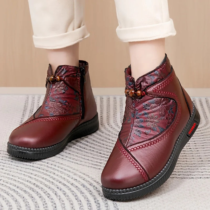 Bianca™ - Vintageblommiga ankelskor