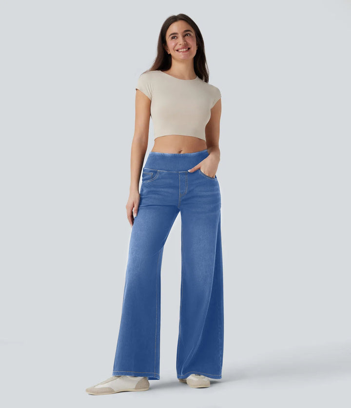 Trixia™ - Elastiska Byxor med Hög midja och Bekväm Passform