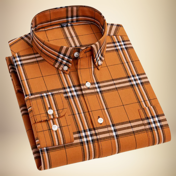 Elias™ – Klassisk Stilren Rutig Herrskjorta