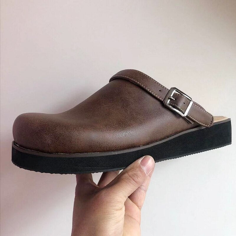 Maikel™ - Vintage Mjukbottnade Slip-in Ortopediska Sandaler