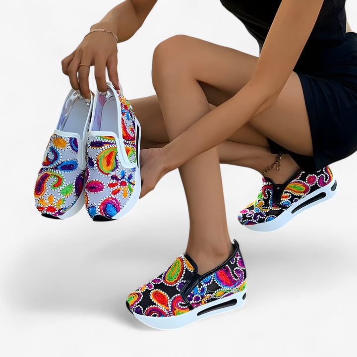 Zerina™ - Broderade Skor – Eleganta och Bekväma