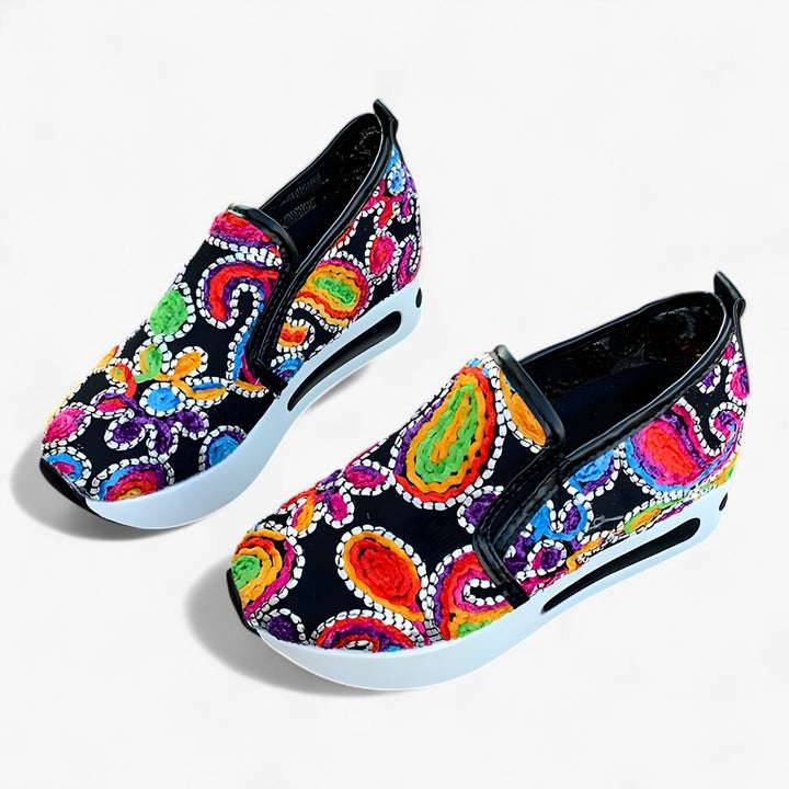 Zerina™ - Broderade Skor – Eleganta och Bekväma