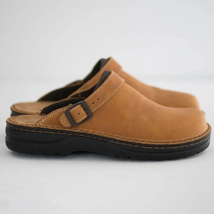 Maikel™ - Vintage Mjukbottnade Slip-in Ortopediska Sandaler