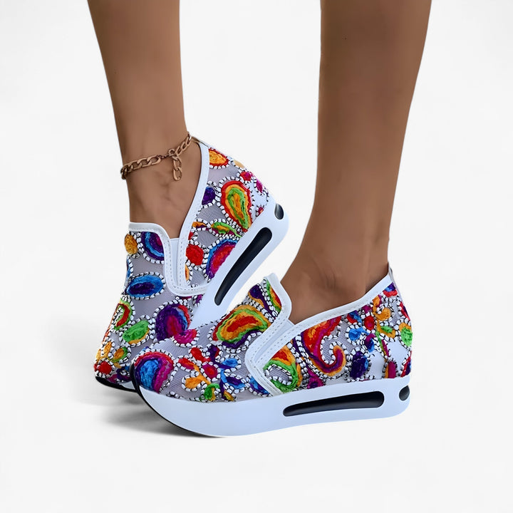 Zerina™ - Broderade Skor – Eleganta och Bekväma