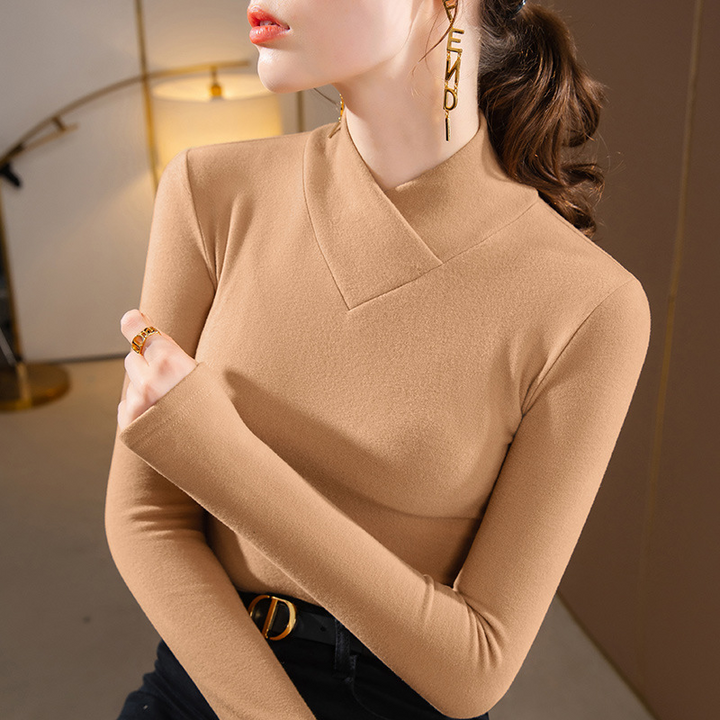 Christel™ - Elegant Turtleneck-skjorta