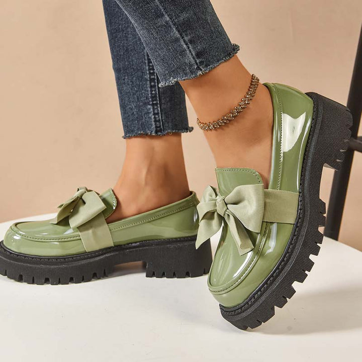 Ravisse™ - Eleganta och Söta Platåloafers med Rosett