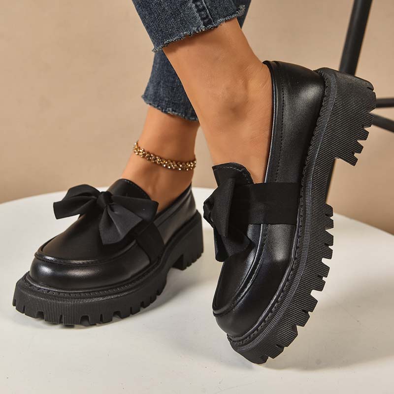 Ravisse™ - Eleganta och Söta Platåloafers med Rosett